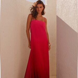 Peppermayo Marianne Maxi Dress - Fuchsia Gradient